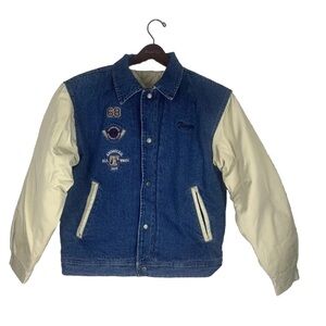 Tigger Disney Store Vintage Varsity Denim Jacket Size S/M   NEARLY NEW
